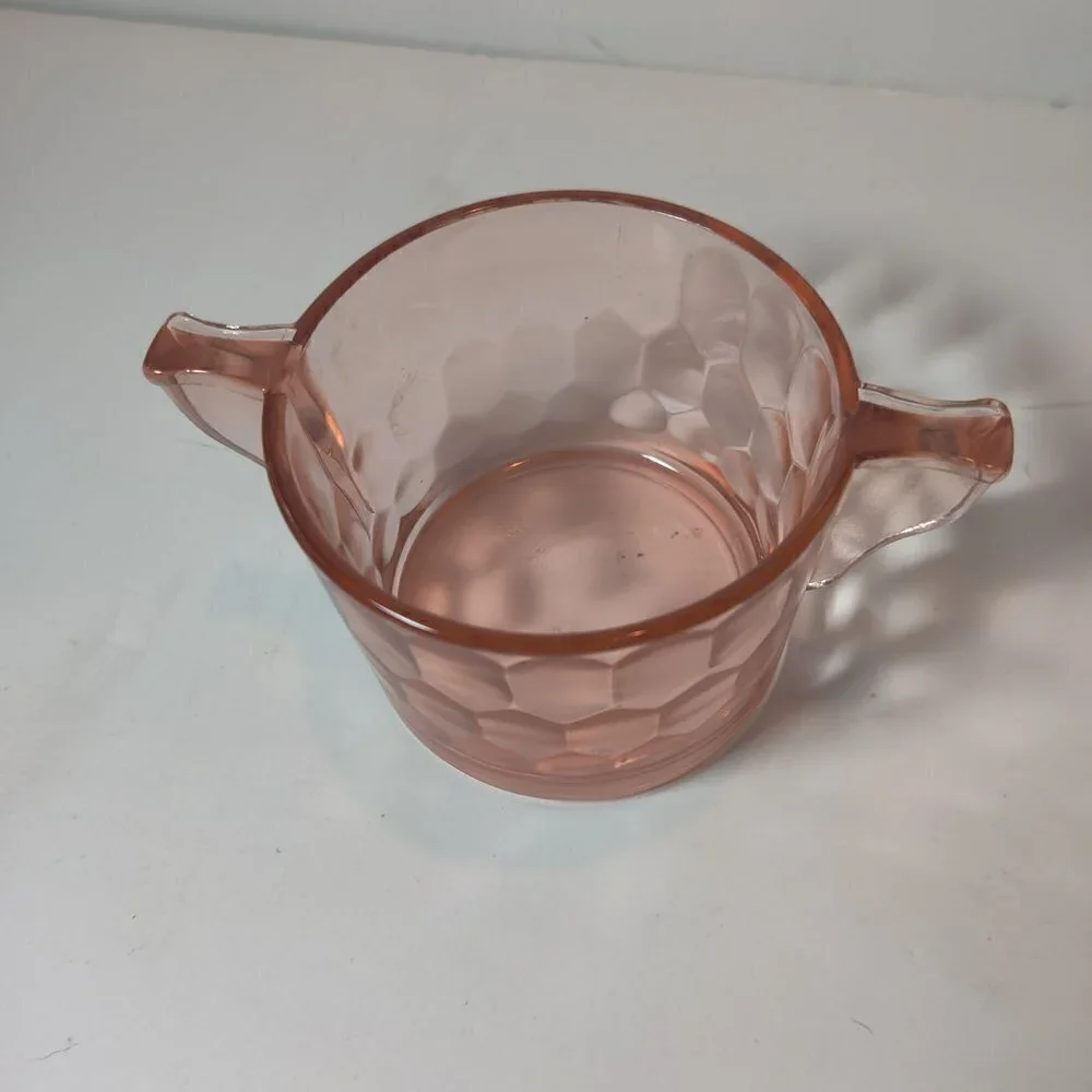 Depression Glass creamer sugar
